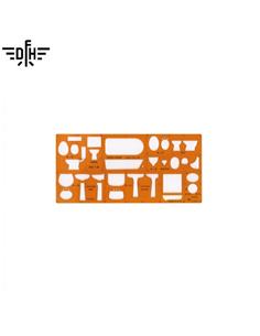 PLANTILLA DFH SANITARIOS ESCALA 1:20 NARANJA