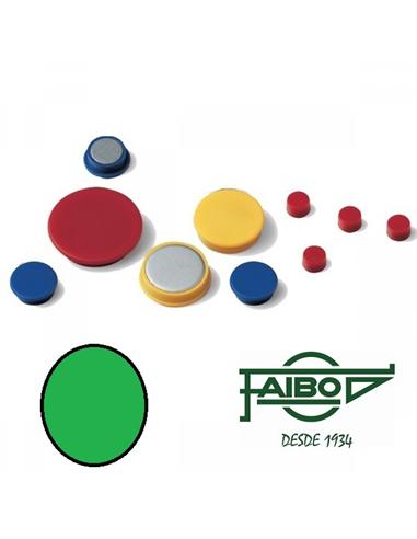 IMAN PIZARRA MAGNETICA 10mm BOLSA 20ud VERDE FAIBO