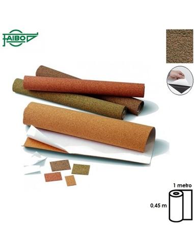 CORCHO ADHESIVO FAIBO 100x45cm NATURAL/VERDE 64504