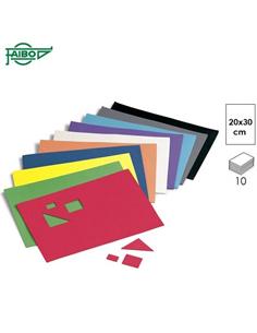 GOMA EVA FAIBO 20x30cm 10 SURTIDOS 653-00