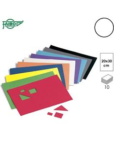 GOMA EVA FAIBO 20x30cm 10ud BLANCO 653-01