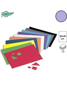GOMA EVA FAIBO 20x30cm 10ud VIOLETA 653-31