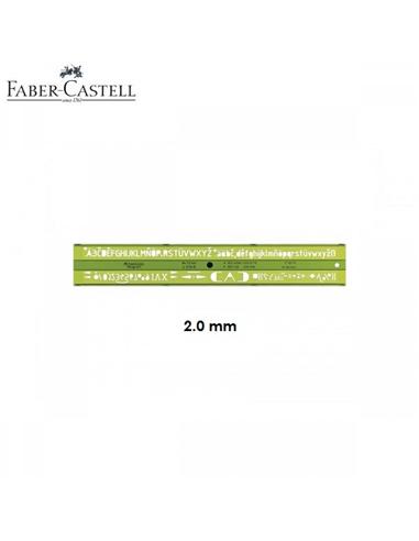PLANTILLA FABER-CASTELL TEKAGRAPH 2.0mm