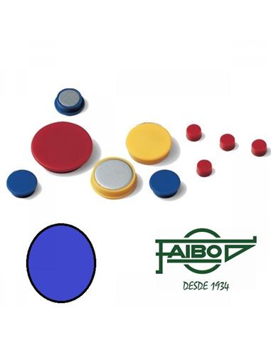 IMAN PIZARRA MAGNETICA 40mm BOLSA 10ud AZUL FAIBO