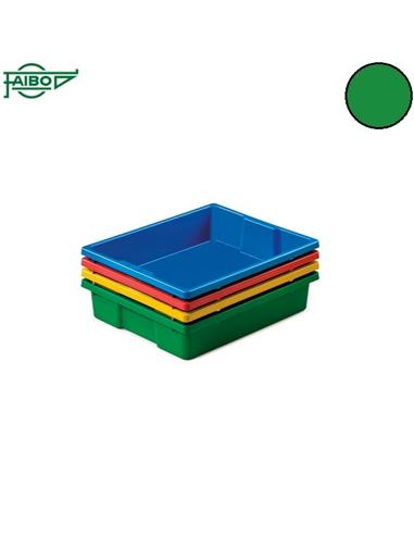 CAJON MULTIUSO ESCOLAR FAIBO 42x31x7,5cm VERDE