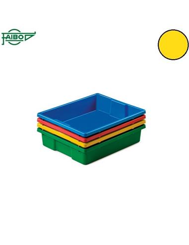 CAJON MULTIUSO ESCOLAR FAIBO 42x31x7,5cm AMARILLO