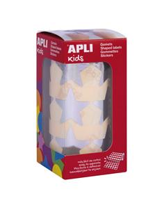 GOMETS ADHESIVO APLI ESTRELLA 33mm PLATA