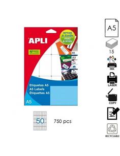ETIQUETA APLI ILC A5 13x40mm 15H BLANCO