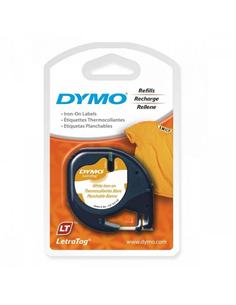 CINTA ROTULADORA DYMO TAG 12mm x 2m TEXTIL BLANCA