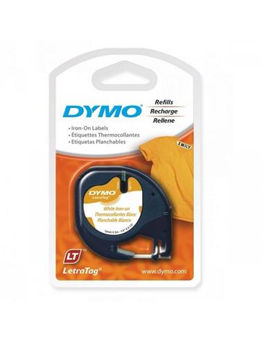 CINTA ROTULADORA DYMO TAG 12mm x 2m TEXTIL BLANCA