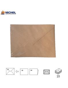 SOBRE MICHEL RUSTICO RECICLADO 160x220mm 140GR 25H