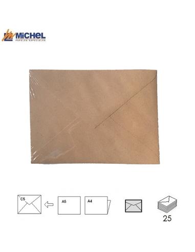 SOBRE MICHEL RUSTICO RECICLADO 160x220mm 140GR 25H