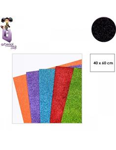 GOMA EVA ARTEMOL 40x60cm PURPURINA H019 NEGRO