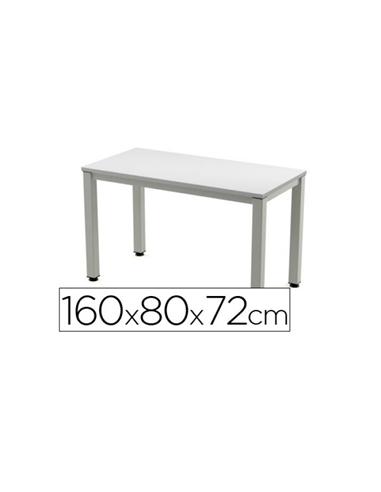 MESA ROCADA EXECUTIVE 160X80 MELAM / ALUM / GRIS