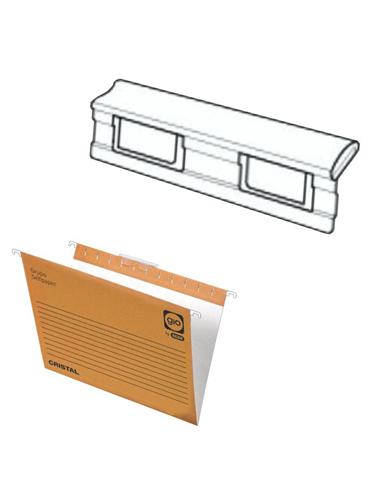 VISOR CARPETA COLGANTE GIO ELBA 85mm