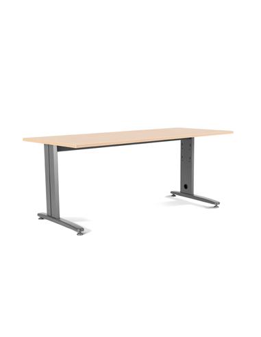 MESA ROCADA METAL 200X80 MELAM / ALUM / HAYA