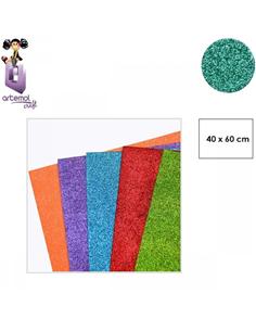 GOMA EVA ARTEMOL 40x60cm PURPURINA H018 AGUAMARINA
