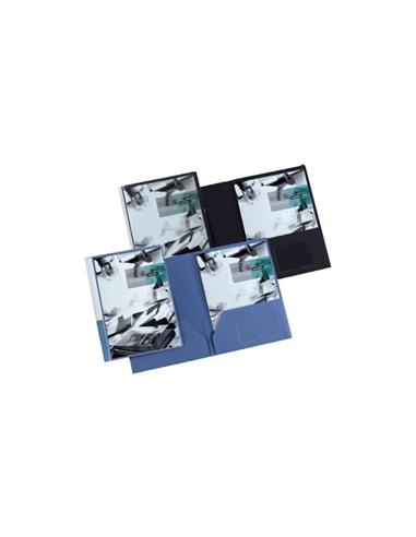 DOSSIER MULTIFIN DOS BOLSILLOS A4 D074 AZUL