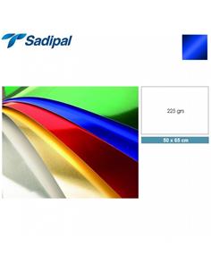 CARTULINA SADIPAL 50x65 cm 225g METALIZADA AZUL