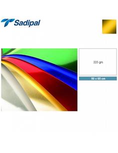 CARTULINA SADIPAL 50x65 cm 225g METALIZADA ORO