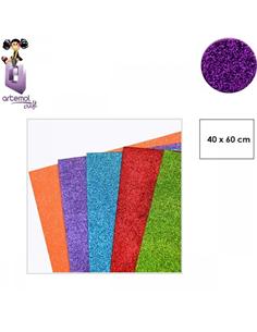 GOMA EVA ARTEMOL 40x60cm PURPURINA H023 MORADO