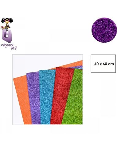GOMA EVA ARTEMOL 40x60cm PURPURINA H023 MORADO