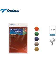 CARTULINA SADIPAL A4 225g METALIZADA 5H SURTIDO