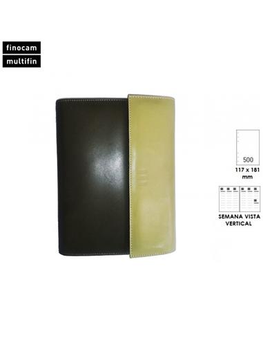 AGENDA FINOCAM MONDRIAN OPEN 500 PIEL VERDE OLIVA