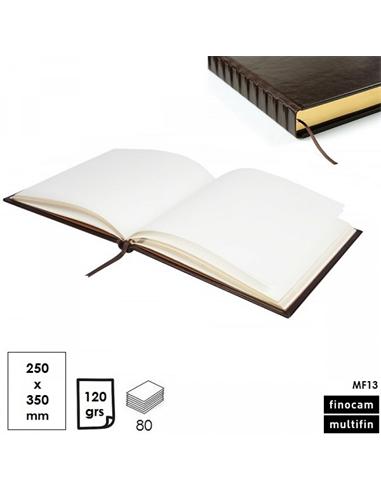 LIBRO FIRMAS MULTIFIN TF PIEL MARRON MF13
