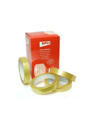 CINTA ADHESIVA APLI 66m x 19mm TRANSPARENTE