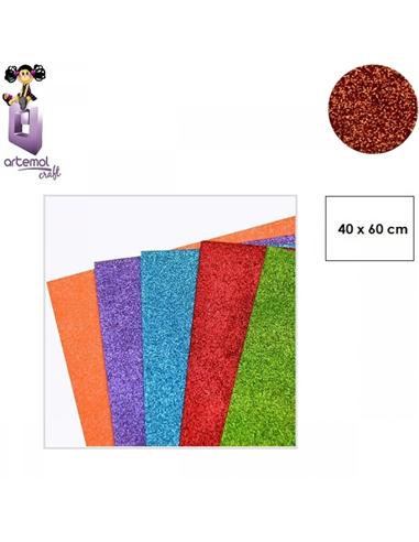 GOMA EVA ARTEMOL 40x60cm PURPURINA H035 COBRE
