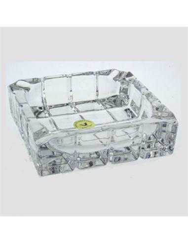 CENICERO VIDRIO 14CM. CUADR.