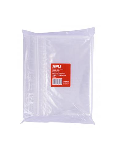 BOLSA CON AUTOCIERRE RAPIDO APLI 250X350 MM