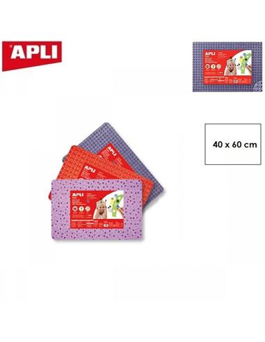GOMA EVA APLI 40x60cm DISEÑO ROMBOS PLATA