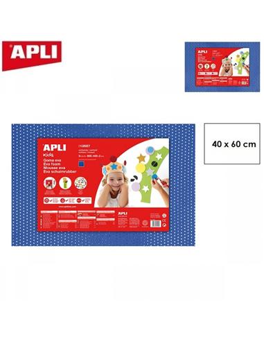 GOMA EVA APLI 40x60cm LENTEJUELAS AZUL