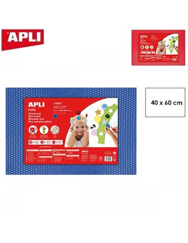 GOMA EVA APLI 40x60cm LENTEJUELAS ROJO