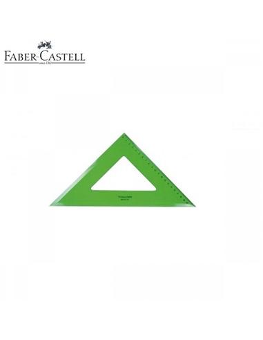 ESCUADRA FABER-CASTELL 32cm GRADUADA VERDE