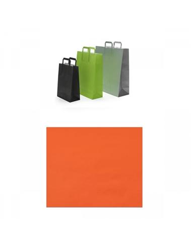 BOLSA KRAFT 22X32X11 CM ASAS NARANJA 250 UDS