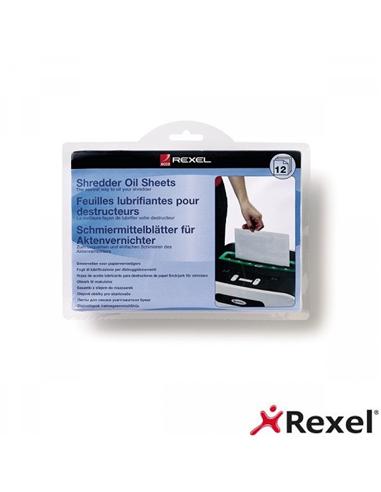 HOJAS LUBRICANTES REXEL PARA DESTRUCTORAS 12ud