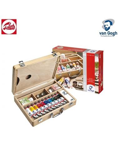 SET PINTURA MALETIN VAN GOGH ACRILICO 10x40ml