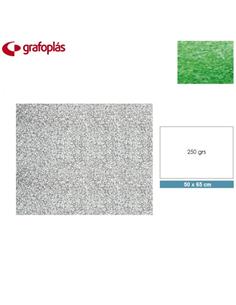 CARTULINA GRAFOPLAS 50x65 cm 250g PURPURINA VERDE