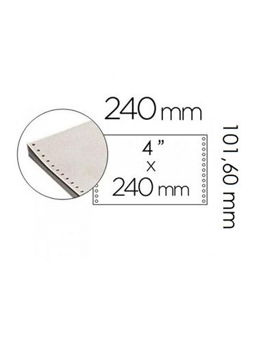 PAPEL CONTINUO RECIBO 240x4 2 HOJAS BLANCO 4500U