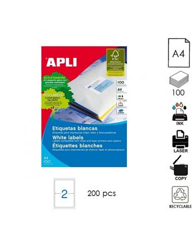 ETIQUETA APLI ILC A4 199,6x144,5mm 100H BLANCO