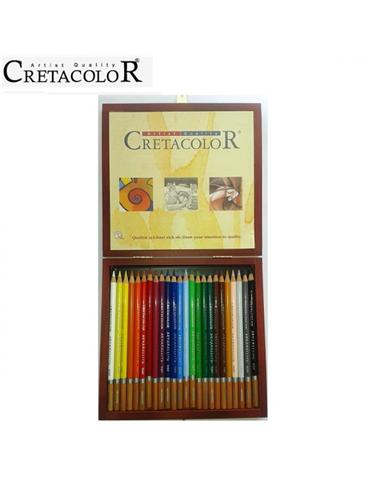 LAPIZ CRETACOLOR 24 COLORES ACUARELABLES