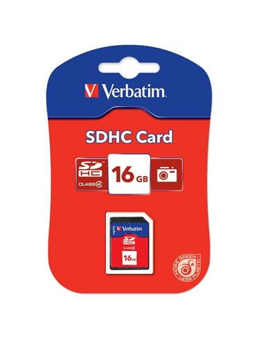 TARJETA DE MEMORIA VERBATIM SD HC 16 GB CLASS4