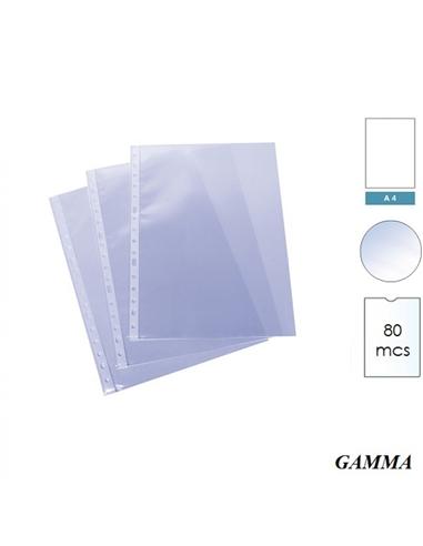 FUNDA MULTITALADRO GAMMA A4 PP CRISTAL 80mc
