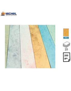 PAPEL MICHEL MARMOLEADO A5 200GR 25H AMARILLO