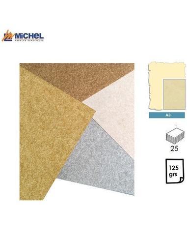 PAPEL MICHEL PIEL ELEFANTE A3 125GR 25H HUESO