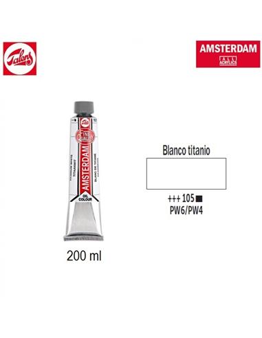PINTURA OLEO AMSTERDAM 105 200ml BLANCO TITANIO