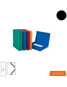 CARPETA PROYECTO SENFORT 7cm GOMILLA NEGRO